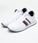 Men Casual Shoes Ess.Runner White Leather Tommy Hilfiger