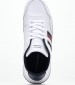 Men Casual Shoes Ess.Runner White Leather Tommy Hilfiger