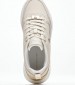 Women Casual Shoes Feminine.Runner Beige Leather Tommy Hilfiger