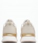 Women Casual Shoes Feminine.Runner Beige Leather Tommy Hilfiger