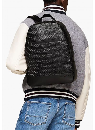 Ανδρικές Τσάντες Gram.Backpack Μαύρο ECOleather Tommy Hilfiger