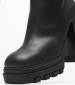 Women Boots Heel.Ankleboot Black Leather Tommy Hilfiger