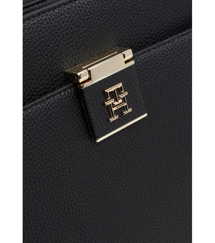 Γυναικείες Τσάντες Her.Satchel Μαύρο ECOleather Tommy Hilfiger