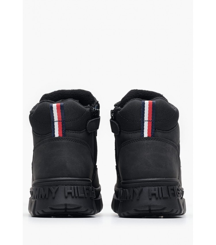 Παιδικά Μποτάκια Ice.Bootie Μαύρο ECOleather Tommy Hilfiger