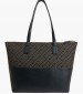 Γυναικείες Τσάντες Jacquard.Tote Μαύρο ECOleather-Ύφασμα Tommy Hilfiger