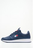 Men Casual Shoes Jeans.Flexi Blue Leather Tommy Hilfiger