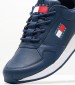 Men Casual Shoes Jeans.Flexi Blue Leather Tommy Hilfiger