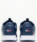 Men Casual Shoes Jeans.Flexi Blue Leather Tommy Hilfiger