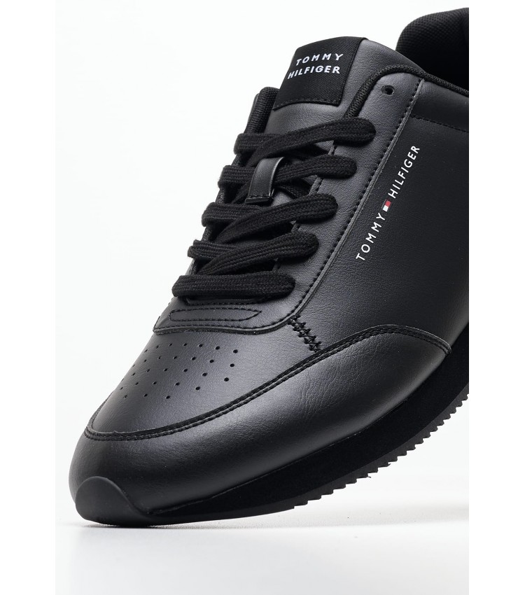 Ανδρικά Παπούτσια Casual Lo.Runner Μαύρο ECOleather Tommy Hilfiger