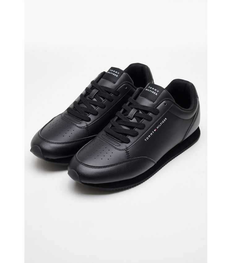 Ανδρικά Παπούτσια Casual Lo.Runner Μαύρο ECOleather Tommy Hilfiger