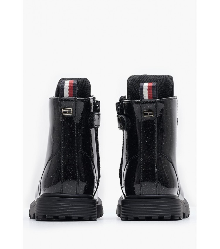 Παιδικά Μποτάκια Lst.Bootie Μαύρο ECOleather Tommy Hilfiger