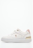 Women Casual Shoes Lux.Hardware White Leather Tommy Hilfiger