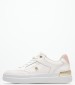 Women Casual Shoes Lux.Hardware White Leather Tommy Hilfiger