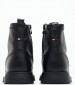 Ανδρικά Μποτάκια Lwt.Boot Μαύρο Δέρμα Tommy Hilfiger