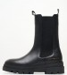 Γυναικεία Μποτάκια Monochromatic.Boot Μαύρο Δέρμα Tommy Hilfiger