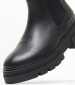 Γυναικεία Μποτάκια Monochromatic.Boot Μαύρο Δέρμα Tommy Hilfiger