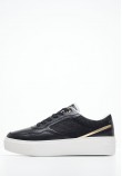 Women Casual Shoes Platform.Monogram Black Leather Tommy Hilfiger