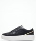 Women Casual Shoes Platform.Monogram Black Leather Tommy Hilfiger