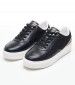 Women Casual Shoes Platform.Monogram Black Leather Tommy Hilfiger