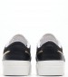 Women Casual Shoes Platform.Monogram Black Leather Tommy Hilfiger