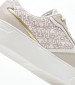 Women Casual Shoes Platform.Monogram White Leather Tommy Hilfiger