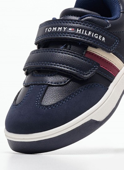 Ανδρικά Παπούτσια Casual Technical.Runner2 Άσπρο Ύφασμα Tommy Hilfiger