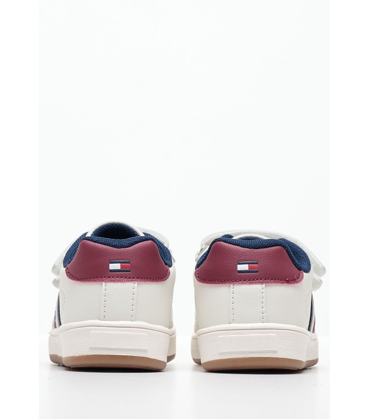 Παιδικά Παπούτσια Casual Stripes.Vlc Μπεζ ECOleather Tommy Hilfiger