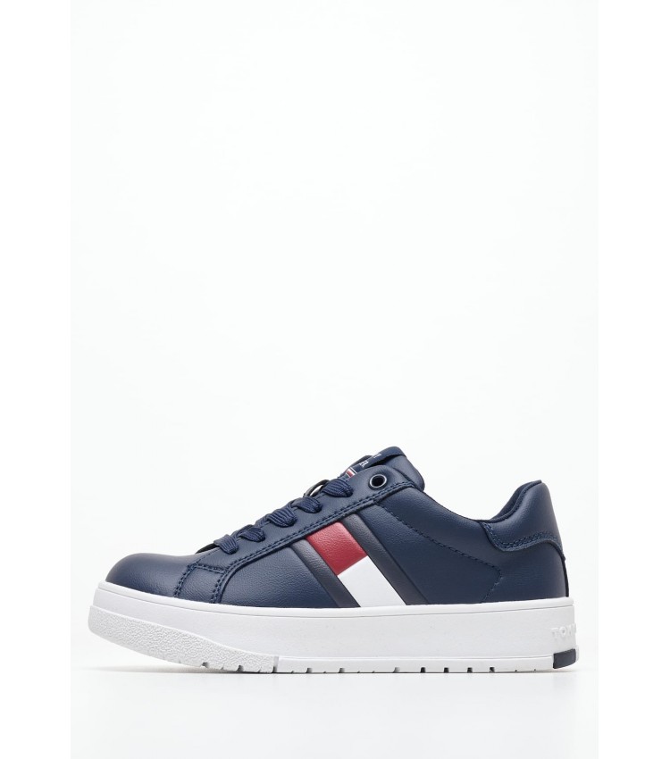 Παιδικά Παπούτσια Casual Uni.Flag Μπλε ECOleather Tommy Hilfiger