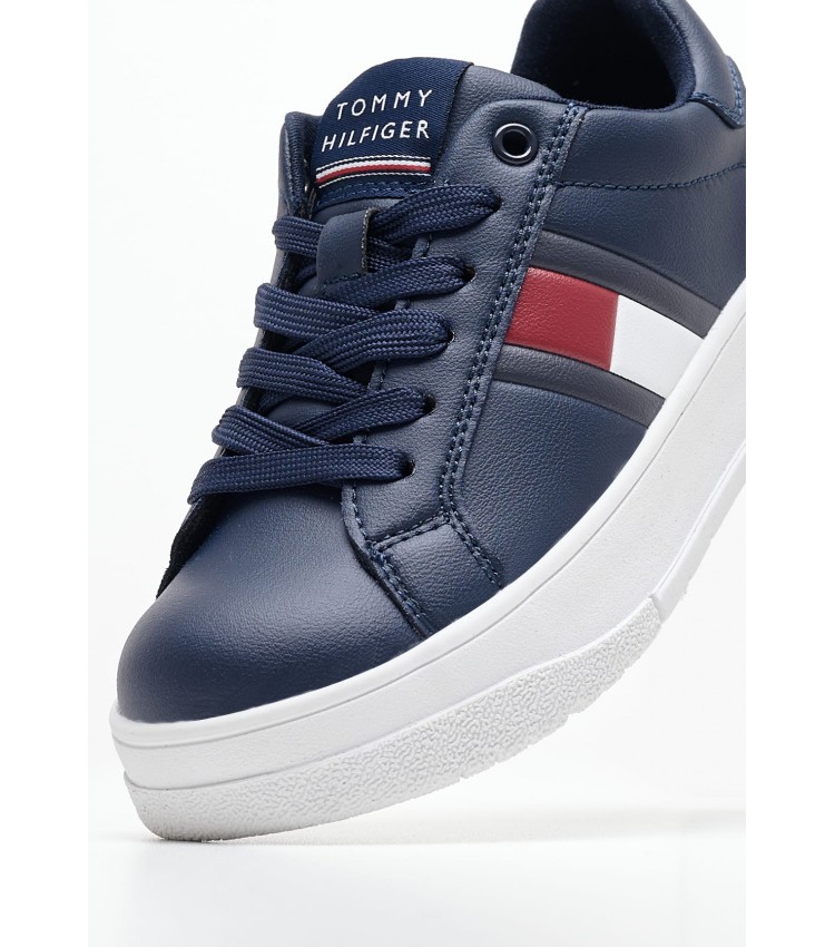 Παιδικά Παπούτσια Casual Uni.Flag Μπλε ECOleather Tommy Hilfiger