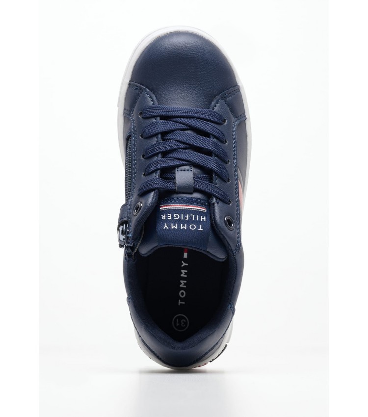 Παιδικά Παπούτσια Casual Uni.Flag Μπλε ECOleather Tommy Hilfiger