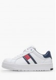 Παιδικά Παπούτσια Casual Uni.Flag Άσπρο ECOleather Tommy Hilfiger