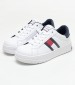 Παιδικά Παπούτσια Casual Uni.Flag Άσπρο ECOleather Tommy Hilfiger