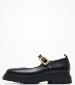 Women Moccasins 2446.20022 Black Leather Mortoglou