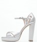 Women Sandals 2450.91607X.Lth Silver Leather