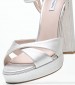 Women Sandals 2450.91607X.Lth Silver Leather