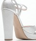 Women Sandals 2450.91607X.Lth Silver Leather