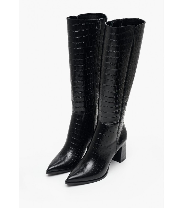 Women Boots 2472.75120C Black Leather Mortoglou