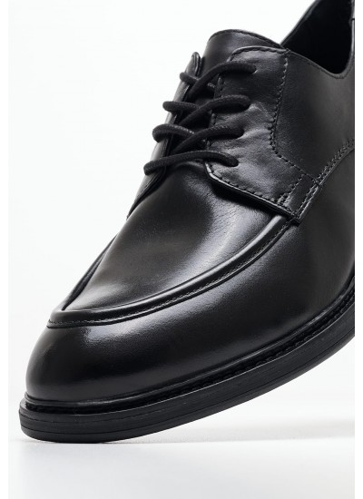 Men Shoes 13202.S Black Leather Tamaris