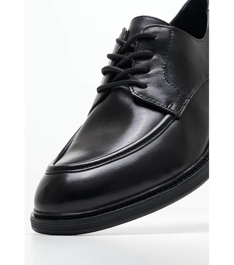 Men Shoes 13202.S Black Leather Tamaris