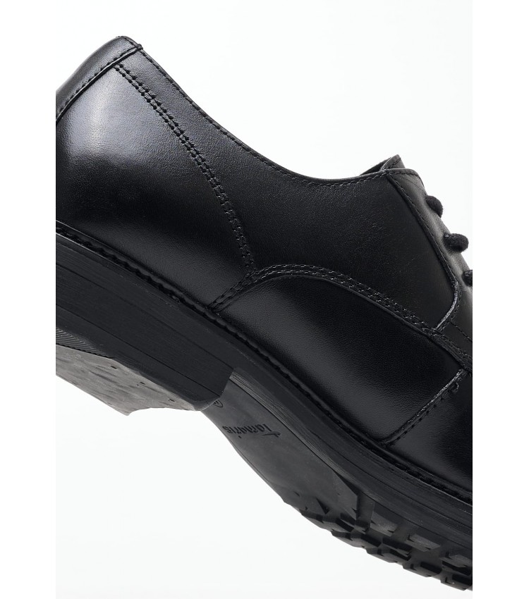 Men Shoes 13202.S Black Leather Tamaris