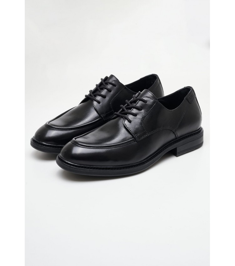 Men Shoes 13202.S Black Leather Tamaris