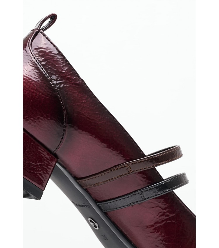 Women Pumps & Peeptoes Low 22318 Bordo ECOleather Tamaris