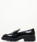 Women Moccasins 24313 Black ECOleather Tamaris