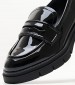 Women Moccasins 24313 Black ECOleather Tamaris