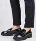 Women Moccasins 24313 Black ECOleather Tamaris