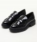 Women Moccasins 24313 Black ECOleather Tamaris