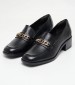 Women Moccasins 24318 Black Leather Tamaris