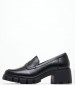 Women Moccasins 24439 Black Leather Tamaris