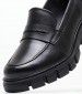 Women Moccasins 24439 Black Leather Tamaris