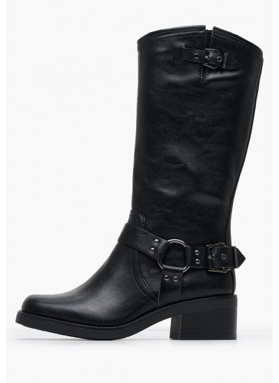 Women Boots 25399 Black ECOleather Tamaris